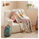 Pillowfort Knit Throw Blanket: 48'x58' Tulip