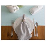 DII Chambray Kitchen, Table Runner: Aqua