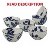 Certified Blue Arbor Bowl Set: 6pcs
