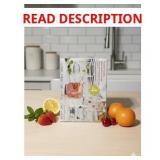 Mex Fruit Design Glass Tumblers: 4pcs