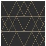 Origin 21 Black Vinyl Geometric Peel: 30.75sf