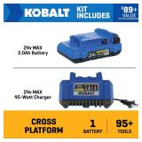 Kobalt 24V Lithium-ion Battery: 2Ah
