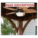 HarborBreeze Waveport Ceiling Fan: 52' Aged Bronze