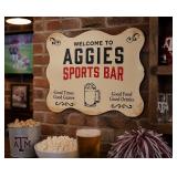 47th & Main Football Wall Sign: AGGIES