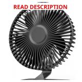 SLENPET Desk Fan: 6in, USB, 4-Speed