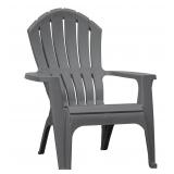Adams Patio Stackable Chair: Charcoal