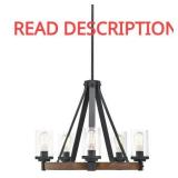 Kichler Barrington Light Fixture: 5-Light, Black