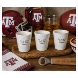 47th & Main Double Shot Glasses: 3pc, AGGIES