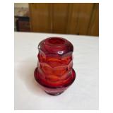 Vintage Viking Ruby Red Georgian Honeycomb Glass