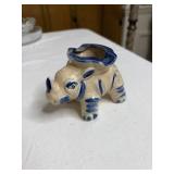 Vintage ceramic rhinoceros ashtray Made in Japan