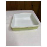 Vintage green Pyrex baking dish green