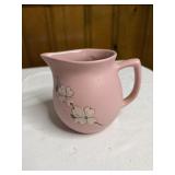 Vintage pink pitcher Pigeon Forge pottery pitcher