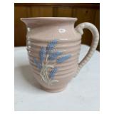Vintage Handmade Pottery Pitcher Made in Japan 6'