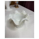 Vintage Fenton Milk Glass Daisy and Button