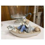 Vintage MEICO  'OLD MAN & BOY FISHING' in Boat