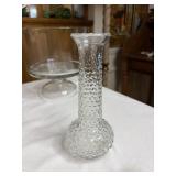 Vintage E.O. Brady Co. Clear Glass Raised Hobnail