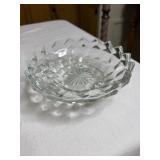 Vintage Fostoria footed candy dish 6' diameter