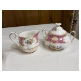 Royal Albert Lady Carlyle Sugar and Creamer Set
