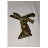 Laugher Donkey Brass Sitting Vintage German 3.5'