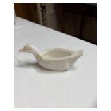 Westmoreland WHITE MILK GLASS 5' DUCK SALT
