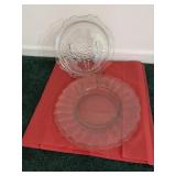 Glass platters (3)