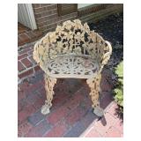 Vintage cast-iron chair outdoor 22x16x26