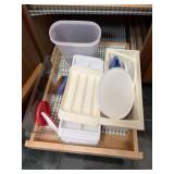 Ice trays and misc lids and pitcher