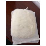 Vintage rabbit fur hand muff warmers
