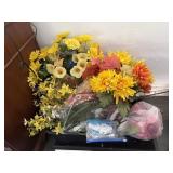 Floral items & glue gun