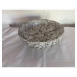 MCM VTG Hazel Atlas Spaghetti String Bowl Black