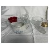 Glass Bowls Parmesan cheese shaker
