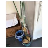 Buckets hardhats swiffer