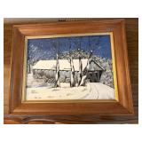 Original painting covered bridge 16x20