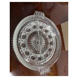 Divided glass dish