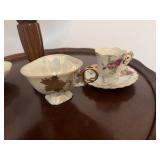 Vintage Lipper iridescent cup and cup & saucer