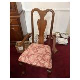 Vintage Mahogany dining room captains chair