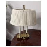 Brass candlestick lamp