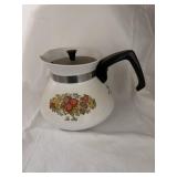 Vtg 70s Corning Ware 'Spice Of Life' Tea Pot