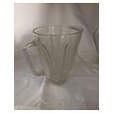 Heavy glass blender pitcher