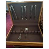 Oneida flatware in case
