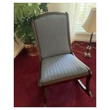 Vintage Upholstered rocking chair