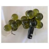 Vintage mid-century modern green lucite acrylic
