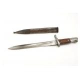 TURKISH 8 mm. Mauser M1893 and M1 bayonet w scabba