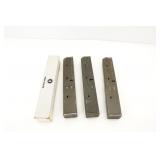 Lot of 4 32 RD Uzi Mags 9mm