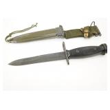 GEN CUT US M7 Bayonet With Scabbard