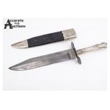 1900's KKK Silver Bowie Knife
