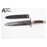 Cook & Brothers Silver Bowie Knife