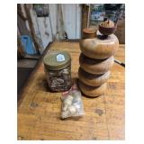 Lot Wood Turned Items