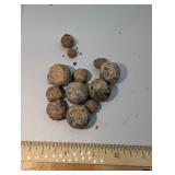 Lot Various Size Artillery Shell Shrapnel
