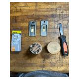 Lot Stanley Blade Scrapers, Blades & Pin Punch Set